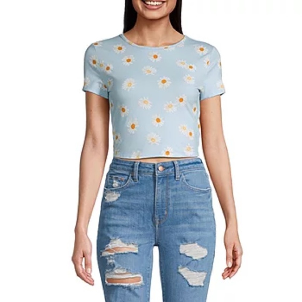 Arizona | Daisy blue crop top